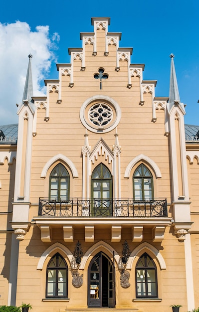 View of the The Palace of Alexandru Ioan Cuza in Romania