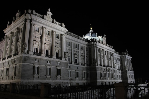 The view of Palacio Real de Madrid Royal Palace of Madrid Madrid Spain