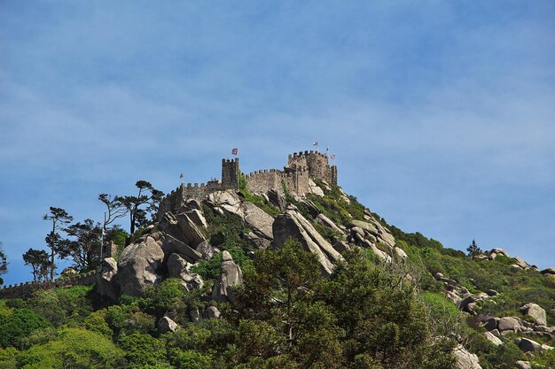 The view on Pena palace Sintra