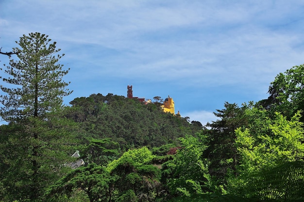 The view on Pena palace Sintra