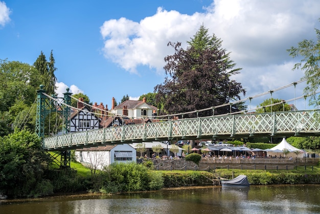 View of Porthill Bridge in Shrewsbury, Shropshire, England