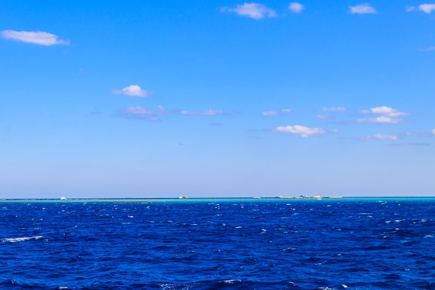 View of the Red sea in Hurghada Egypt