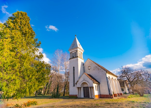 View at Reformed (Calvinist) church in Novi Sad, Serbia