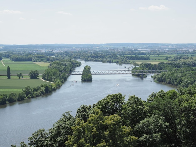 View of river Danube in Donaustauf