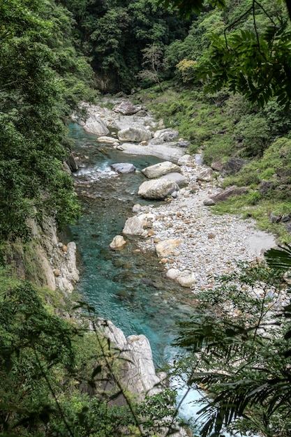 View of river at taroko National park landscape in Hualien,taiwan.