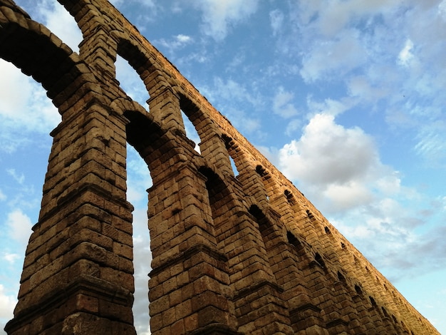 View of the Roman Aqueduct of Segovia, Spain