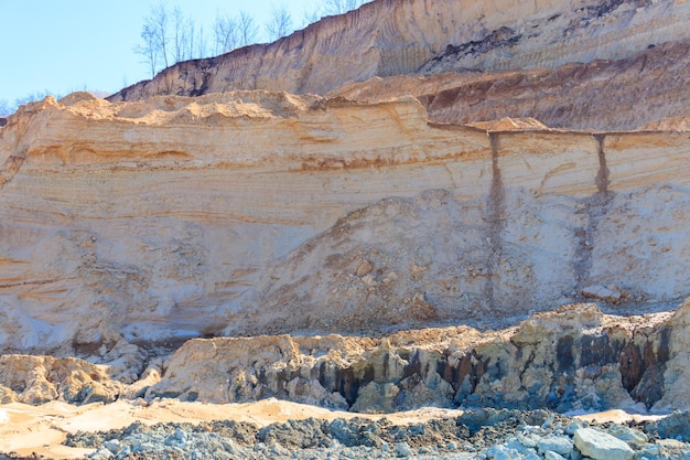 View of the sand quarry