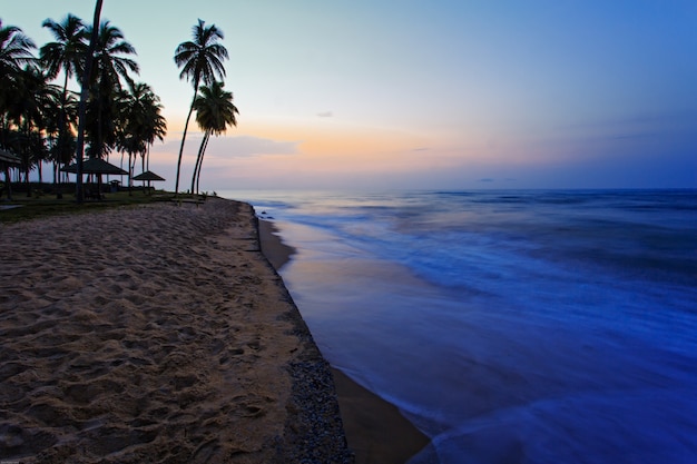 View of sea in Cape Coast in the morning, Ghana, West Africa