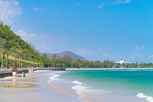 A view of the sea from prachuap sea