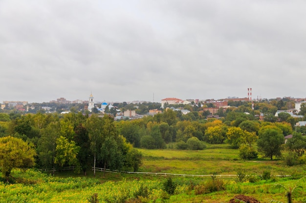 View of Serpukhov town in Russia