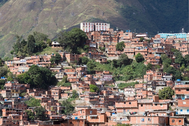 A view shows the slum of Petare, Venezuela