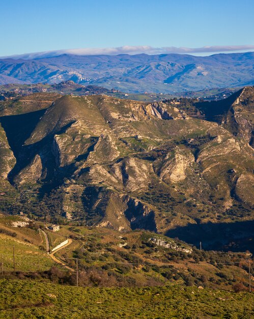 View of Sicilian countryside