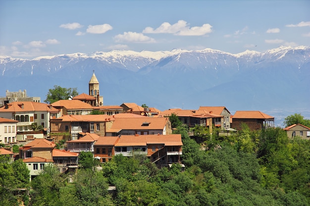 The view on Signagi and Alazani valley, Georgia