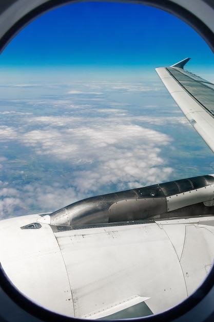 View of the sky from the airplane