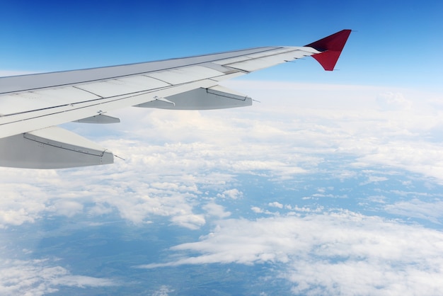 View sky from an airplane