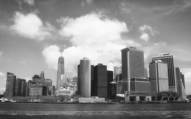 View of skyscrapers in city