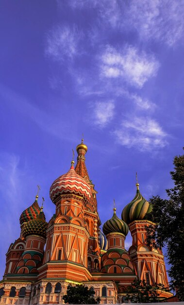 View of St Basils Cathedral in the morning