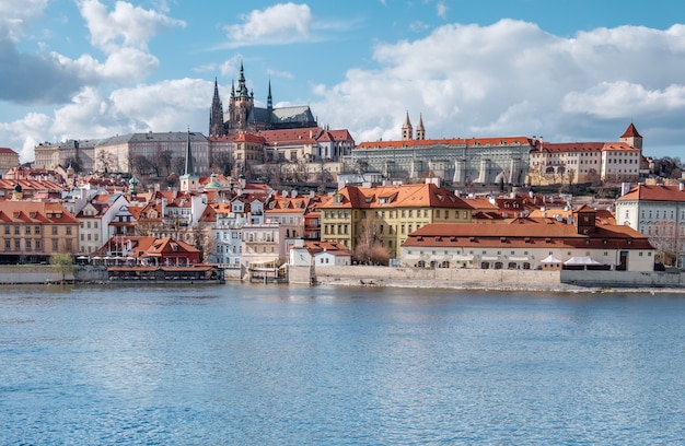 View on St. Vitus Cathedral and Prague Castle