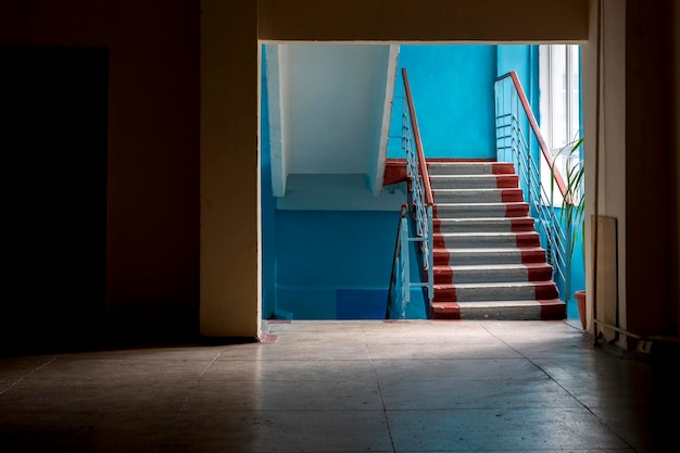 View of the stairs inside the residential building