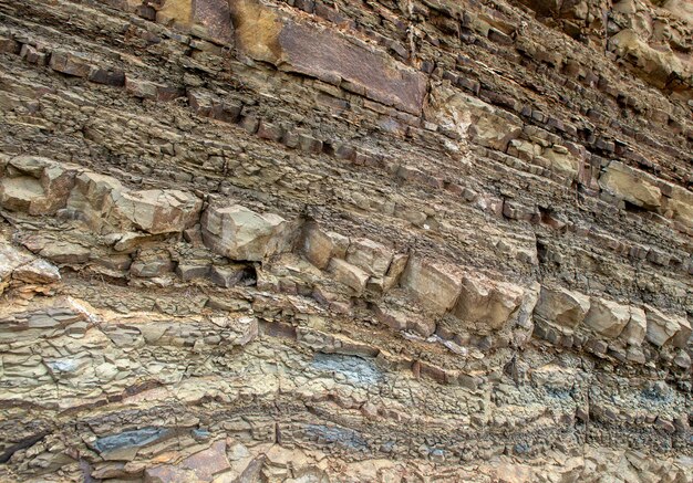 View of the structure of a natural stone.