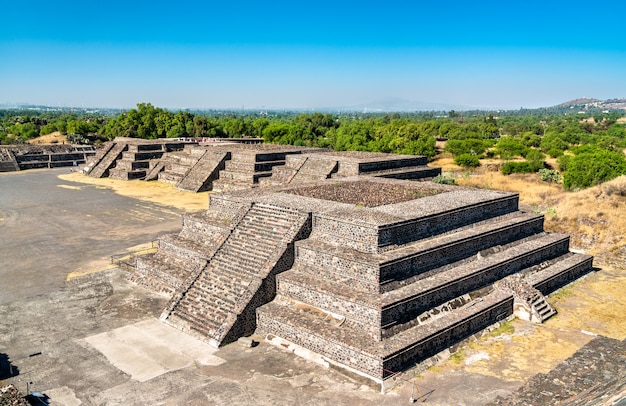 View of Teotihuacan, an ancient Mesoamerican city in Mexico