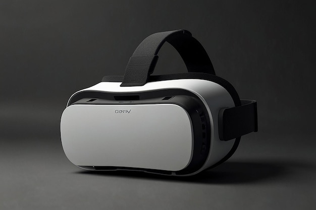 View of threedimensional virtual reality glasses