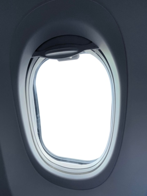 View through the aircraft porthole