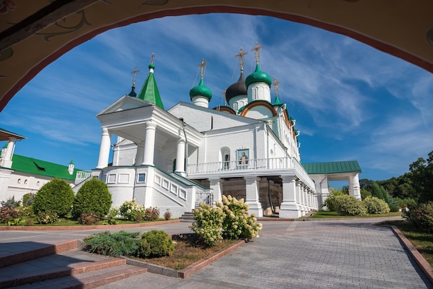 View through the arch to the Ascension Cathedral Nizhny Novgorod Russia