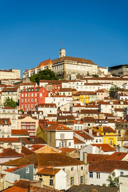 View at the town from above Coimbra