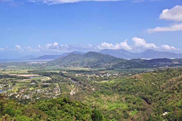 The view on the valley of Kuranda, Cairns, Australia