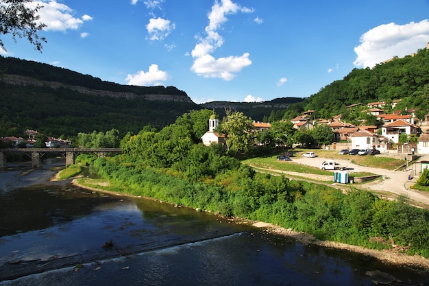 The view on Veliko Tarnovo in Bulgaria