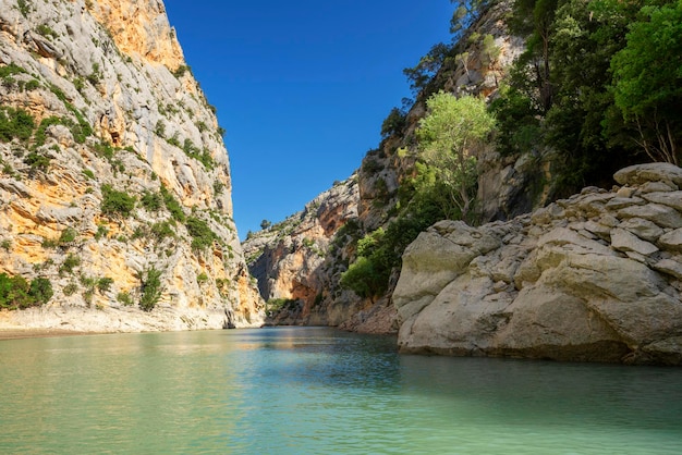 View in Verdon Gorge famous site in France