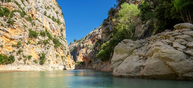 View in Verdon Gorge famous site in France