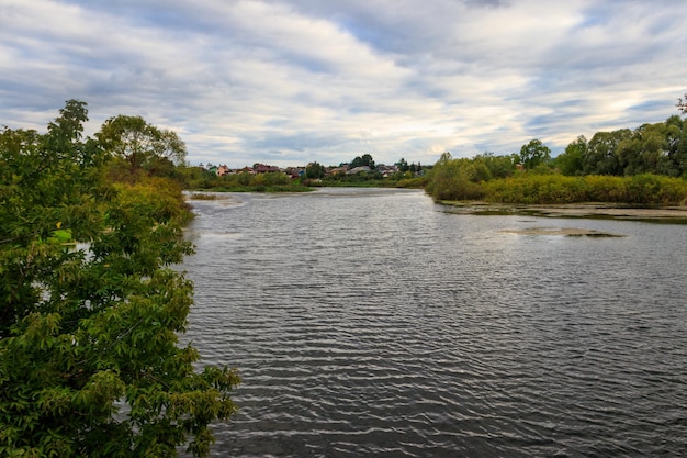 View of the Vichkinza river in Diveyevo Russia