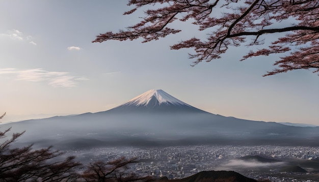 a view of the volcano from the top