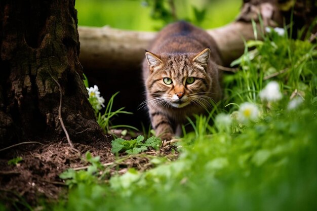 View of wild cat