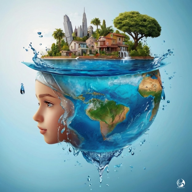 View of World Water Day Awareness Pic