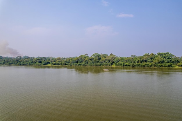 View of the Yarinacocha lagoon in Pucallpa