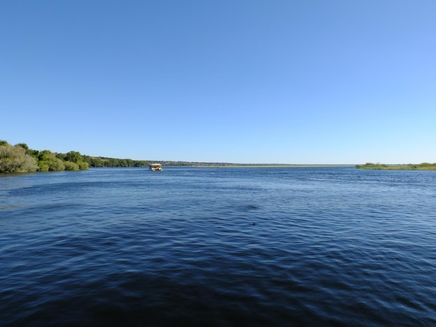 The view of Zambezi river in Chobe national park Botswana Africa