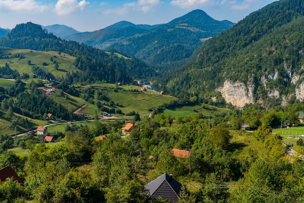 View at Zaovine lake in the Serbia