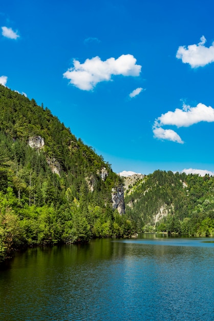 View at Zaovine lake in Serbia