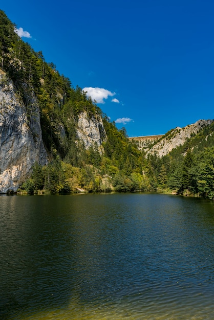 View at Zaovine lake in the Serbia