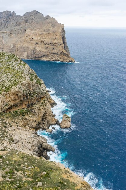 views of Cape formentor in the tourist region of Mallorca, located northeast of the island