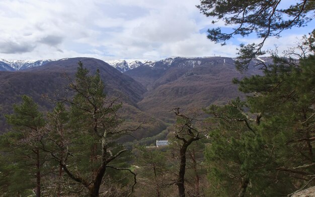 Views of the Caucasus mountains