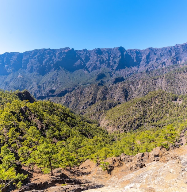 Views from the Mirador de los Roques on the La Cumbrecita mountain on the island