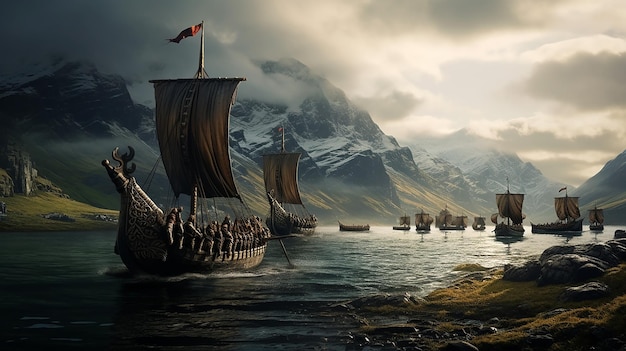 Photo viking_longships_in_icelandic