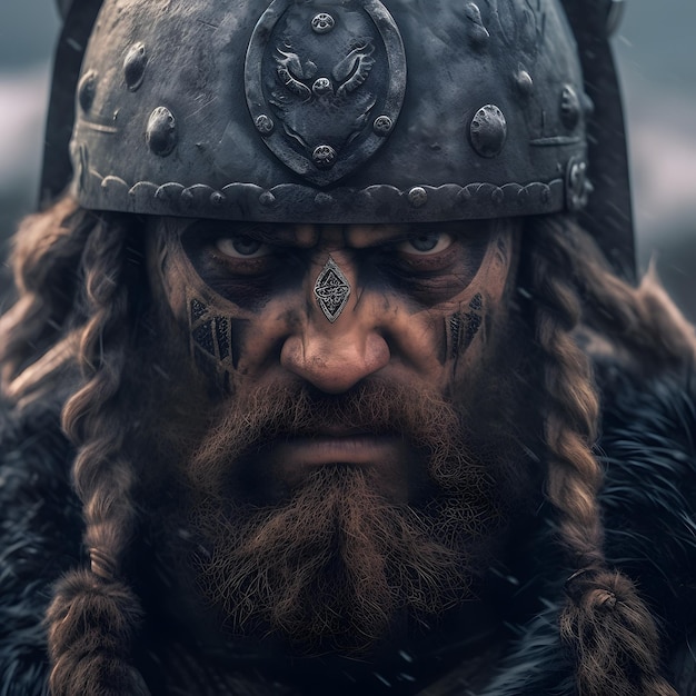 Viking warrior ready for battle