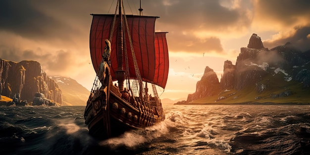 Vikings their ships and famous Viking campaigns