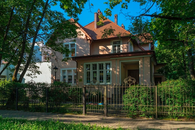 Villa Shtinski in the historic district of Amalienau Kaliningrad Russia