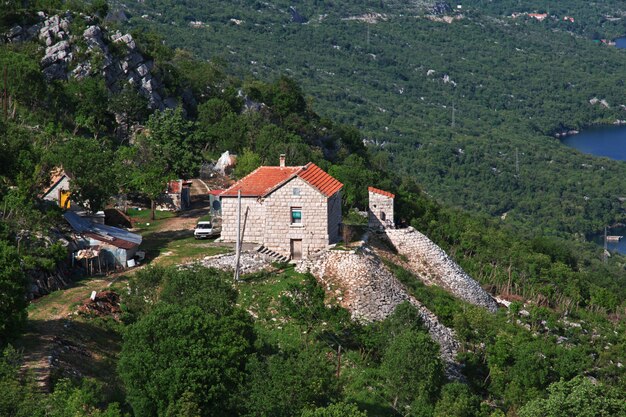 The village in Albania Mountains